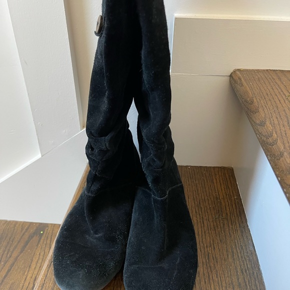 Ugg Australia 1948 Highkoo Black suede slouchy boots Size 10 - Picture 8 of 8
